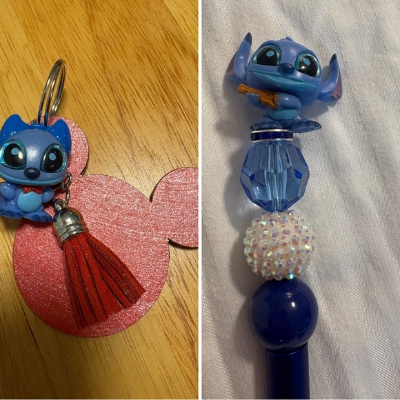 The Stitch collection! Bag charms and Pen - Picture 1 of 3
